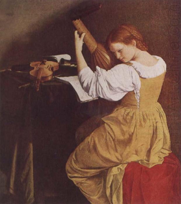 Orazio Gentileschi The Lute Player china oil painting image